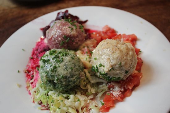 knödel typical ladin food