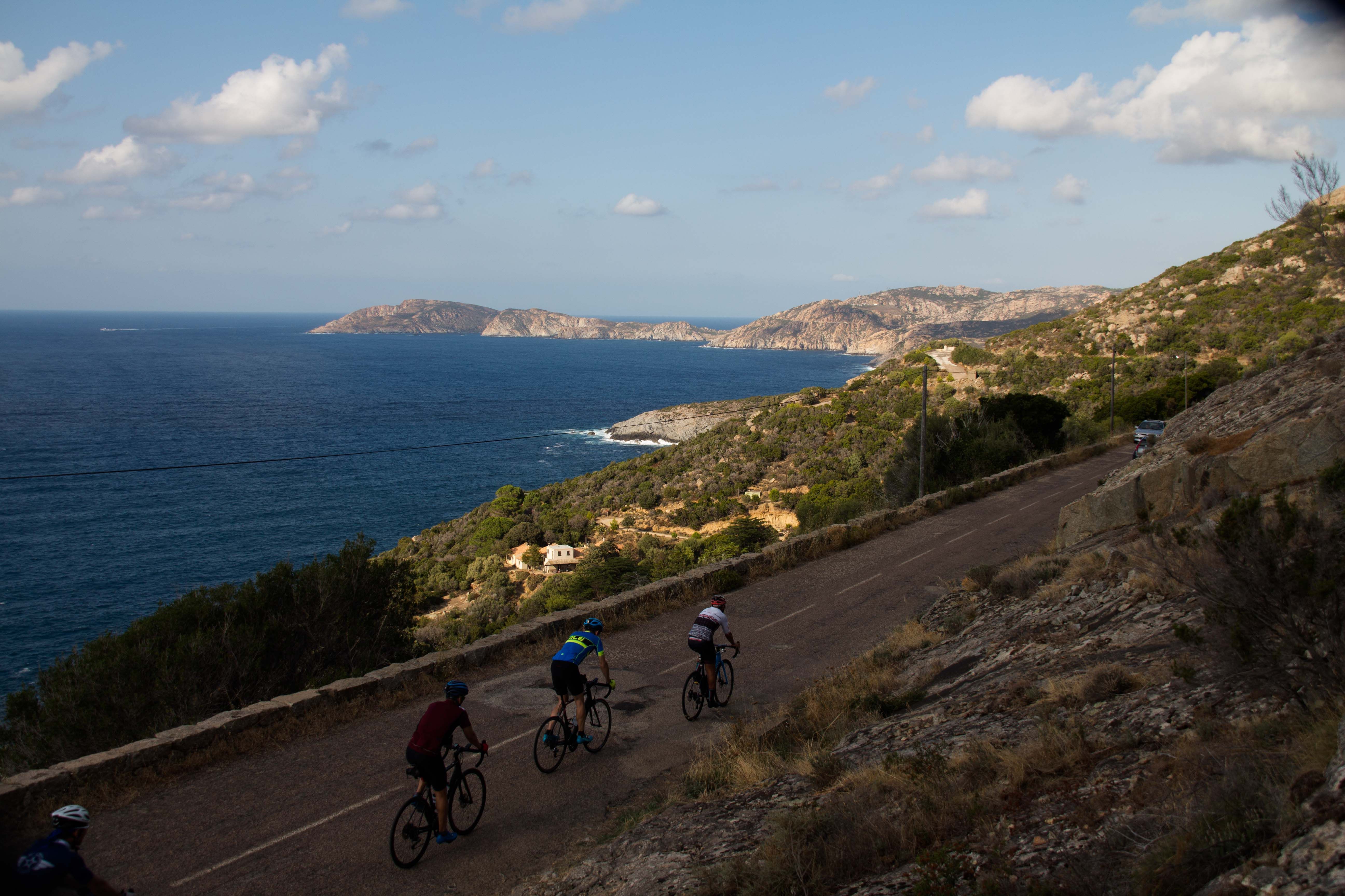 Riding along the Corsican west coast